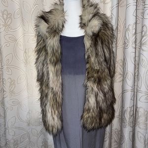 Faux fur vest